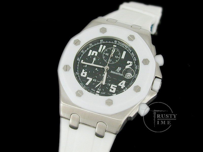 AP0019A – Royal Oak Offshore Chronograph SS Black – Workg Chrono