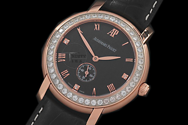 AP0035A – Jules Audemars Classic Diam Bez RG Black – Asia HW