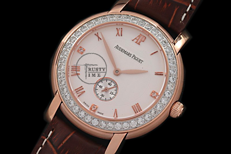 AP0035B – Jules Audemars Classic Diam Bez RG White – Asia HW