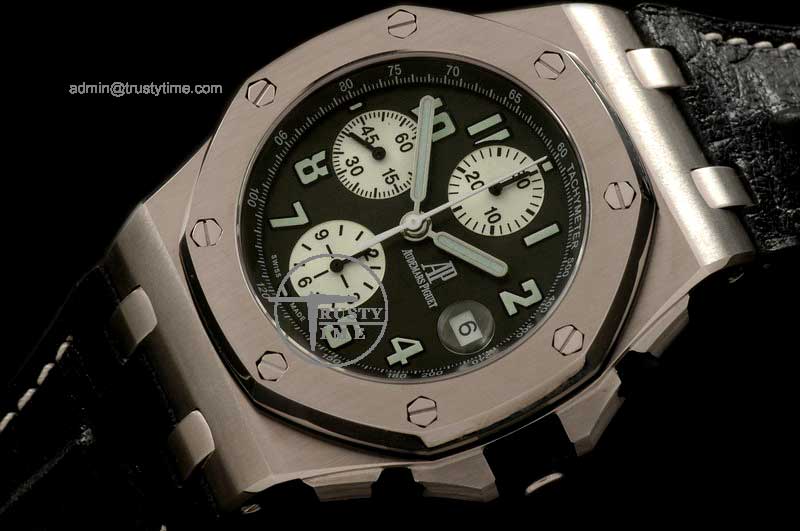 AP0077C – Royal Oak Chrono SS/LE Black A-7750