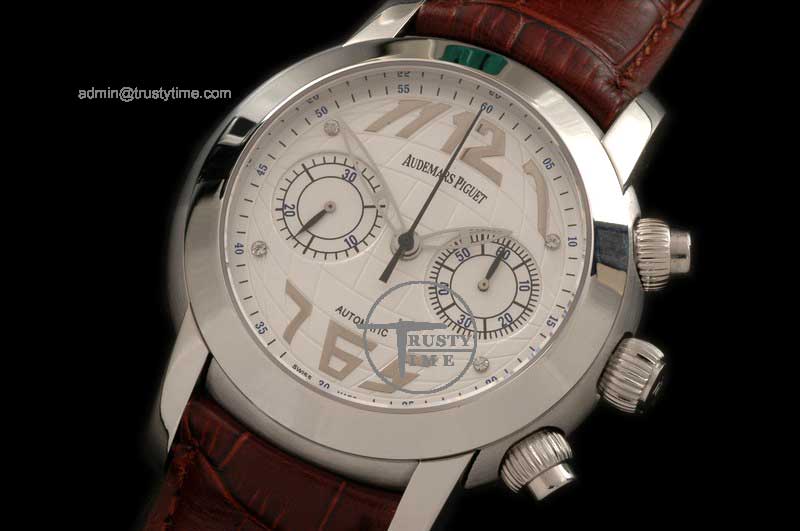 AP0078A – Globe Chronograph SS/LE White Asia 7750