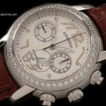AP0078B – Globe Chronograph Diam SS/LE White Asia 7750