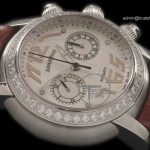 AP0078B – Globe Chronograph Diam SS/LE White Asia 7750