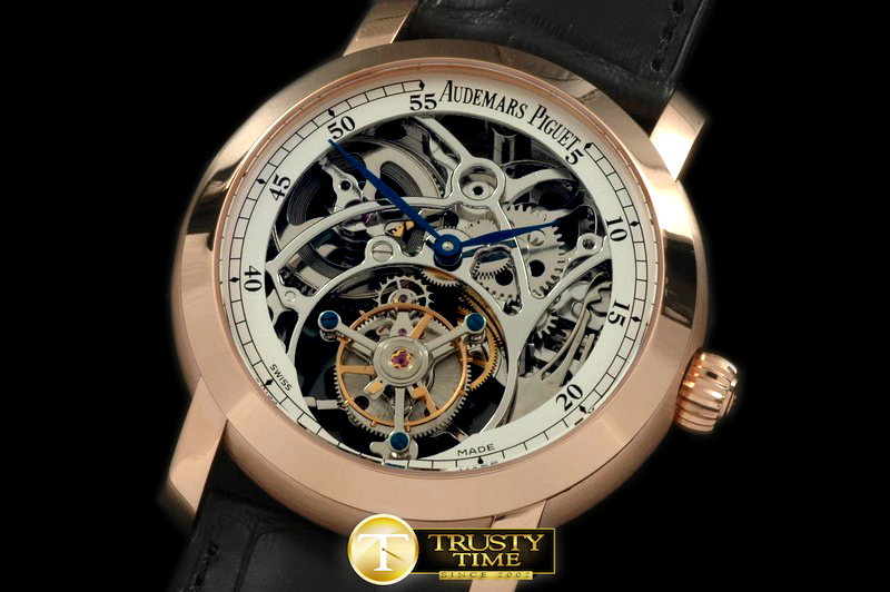 AP0134A – Jules Audemars Skeleton Tourbillon RG/LE White Tourbi
