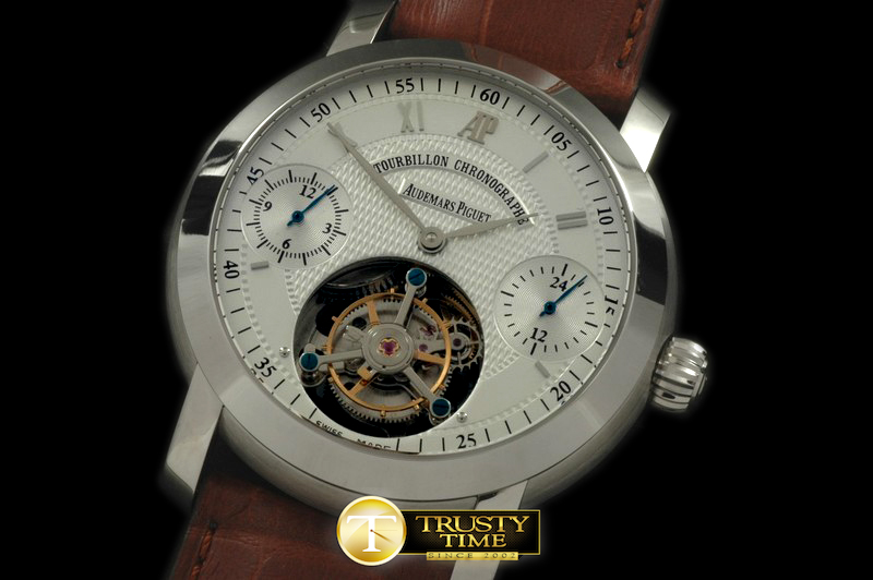 AP0135A – Jules Audemars Calender Tourbillon SS/LE White Tourbi