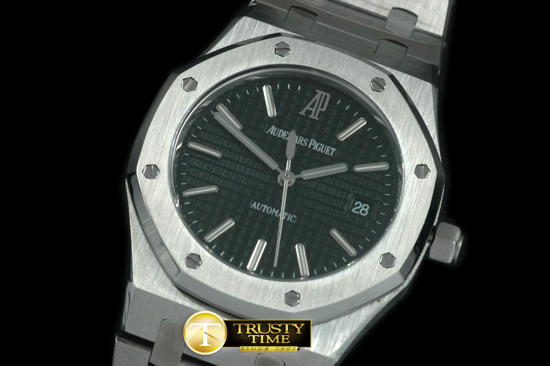 AP0139B – Royal Oak Jumbo Auto SS/SS Black Swiss Eta 2824-2
