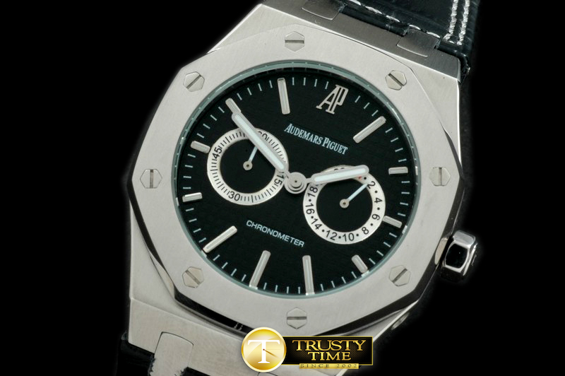 AP0146B – Royal Oak Calender SS/LE Black Jap Quartz