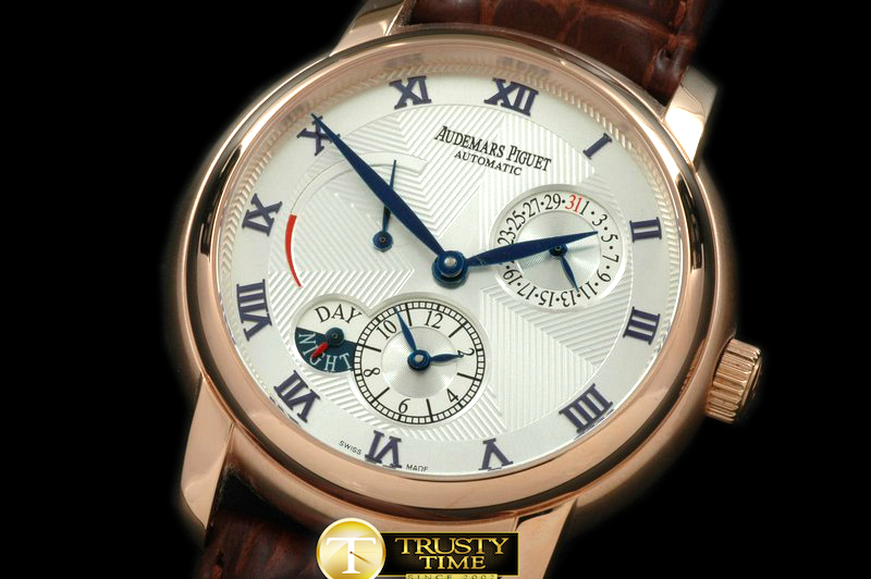 AP0165B – Jules Audemars Reserve/Duo Time RG/LE White Asian 23J