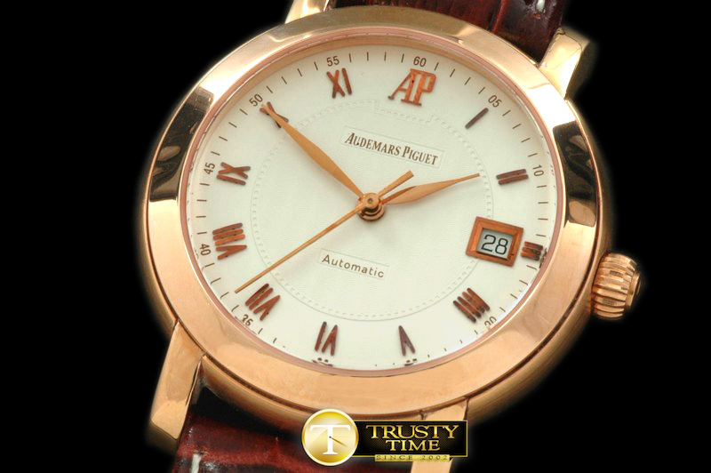 AP0174 – Jules Audemars Classic Auto RG White Swiss ETA 2824-2