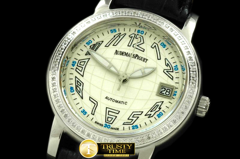 AP0176 – Jules Audemars Globe SS/LE/Diam White Swiss ETA 2824-2