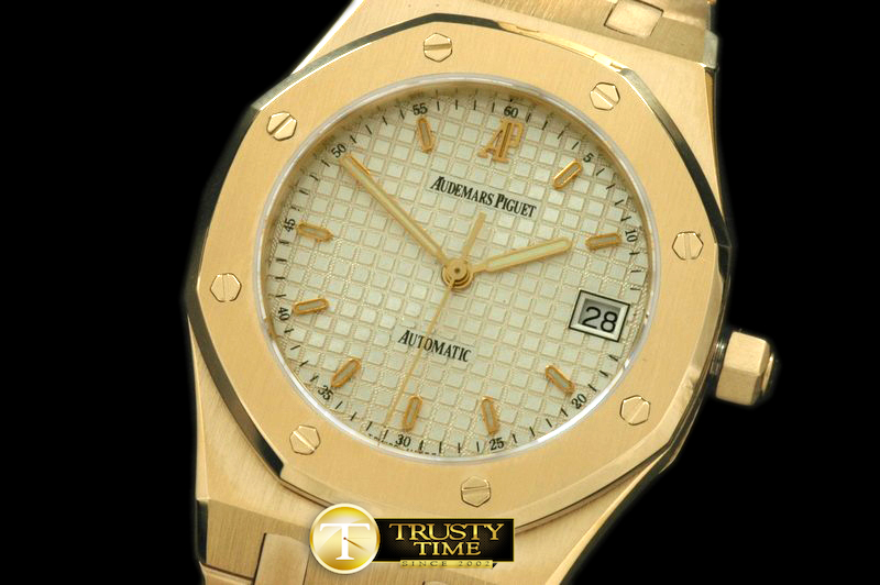 AP0181A – Royal Oak Automatic YG/YG White Asian Eta 2824-2