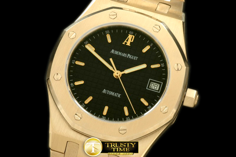 AP0181B – Royal Oak Automatic YG/YG Black Asian Eta 2824-2