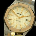 AP0189A – Royal Oak 15400 SS/YG White Swiss 2824