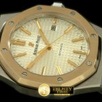 AP0189A – Royal Oak 15400 SS/YG White Swiss 2824