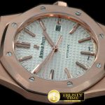 AP0192A – Royal Oak 15400 RG/RG White Swiss 2824