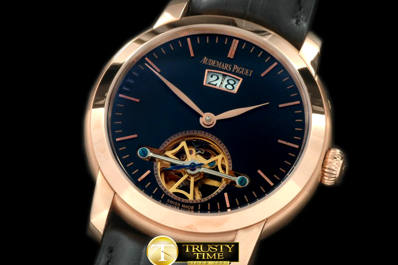 AP0193B – Jules Audemars Big Date/Tourbillon RG/LE Black Asian