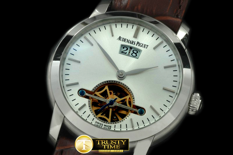 AP0194A – Jules Audemars Big Date/Tourbillon SS/LE White Asian