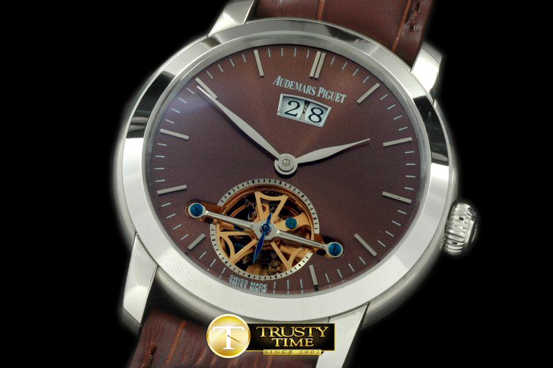 AP0194B – Jules Audemars Big Date/Tourbillon SS/LE Brown Asian
