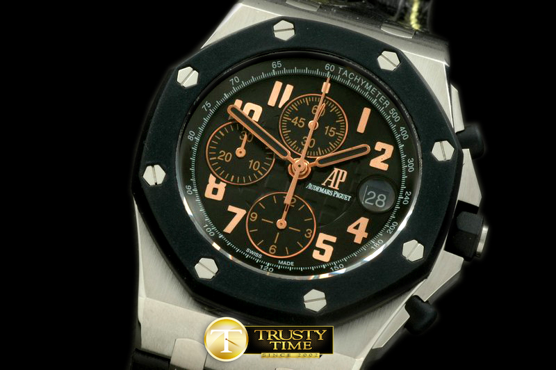 AP0202 – Royal Oak Chrono SS/LE 57th L-Ed Black A-7750 Sec@12