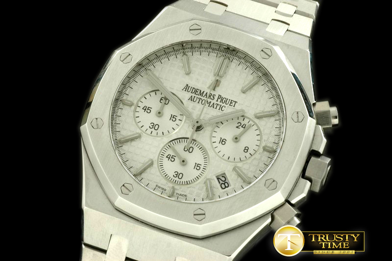 AP0204A – Royal Oak Chrono SS/SS White Jap OS20 Quartz
