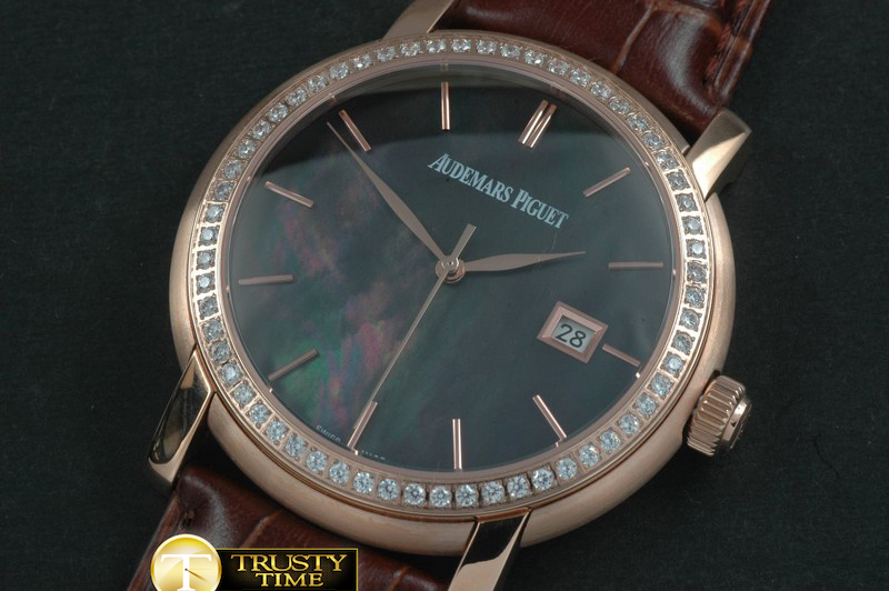 AP0211C – Jules Audemars Classic SS/LE Black MOP Jap Miyota 9015