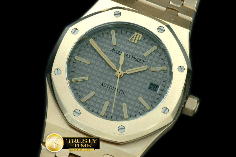 AP0216C – Royal Oak Jumbo Auto YG/YG Grey Swiss Eta 2824-2