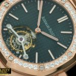 AP0228D – Royal Oak Tourbillon RG/LE/Diam Blue Real Tourbillon