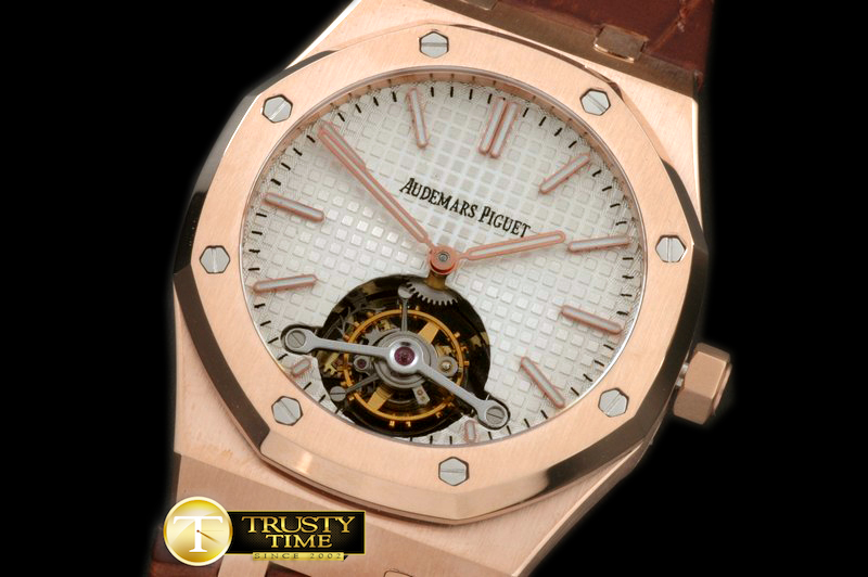 AP0229A – Royal Oak Tourbillon RG/LE White Real Tourbillon
