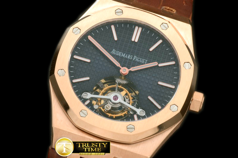 AP0229D – Royal Oak Tourbillon RG/LE Blue Real Tourbillon