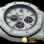 AP0239 – 2014 Royal Oak Chronograph CER/RU Wht A-7750 Sec@12