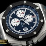 AP0241 – 2011 Royal Oak Chronograph SS/RU Blue A-7750 Sec@12