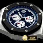 AP0241 – 2011 Royal Oak Chronograph SS/RU Blue A-7750 Sec@12