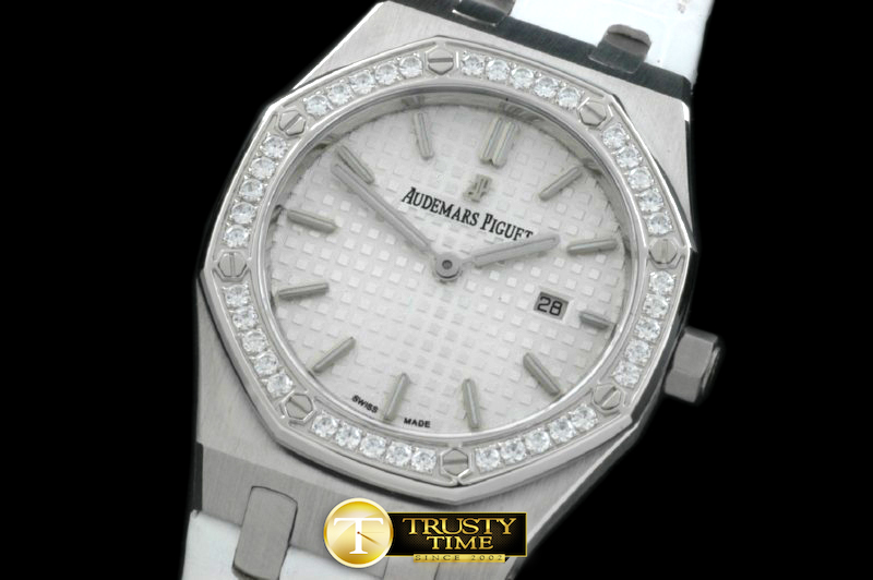 AP0259A – Royal Oak Ladies SS/LE White S-Qtz