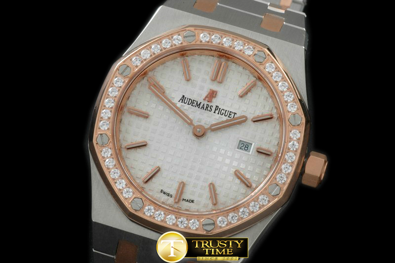 AP0305A – Royal Oak Ladies SS/RG White S-Qtz