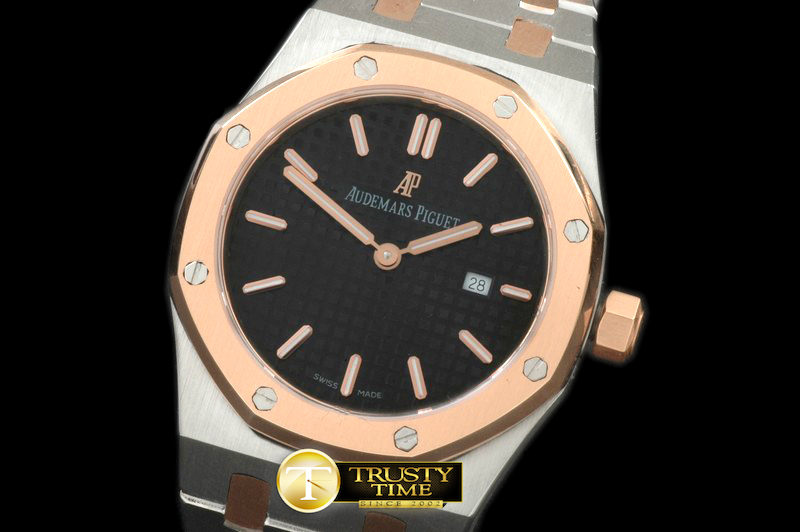 AP0305C – Royal Oak Ladies SS/RG Black S-Qtz