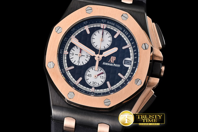 AP0347B – Royal Oak PVD/RU Black VK Qtz