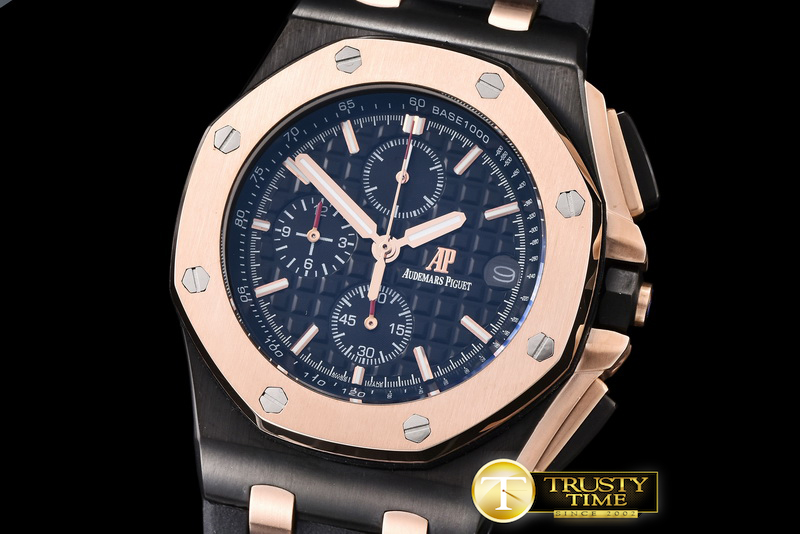 AP0347C – Royal Oak PVD/RU Black VK Qtz