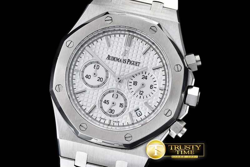 AP0357A – Royal Oak Chronograph Ref. 26320 SS/SS White VK Qtz