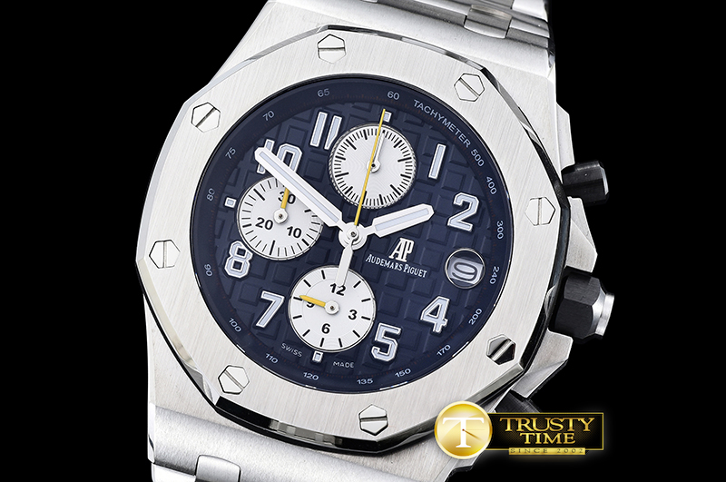 AP0390A – Royal Oak Offshore SS/SS Blue/Wht VK Qtz
