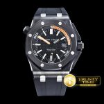 AP0398A – Royal Oak Diver Ceramic CER/RU Blk/Org BPF MY9015 Mod