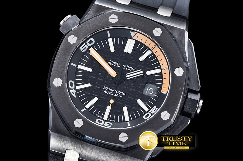 AP0520 – Royal Oak Diver Ceramic CER/RU Blk/Org BP SP MY9015 Mod