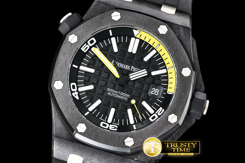AP0522 – Royal Oak Diver FC/RU Black/Yellow XF V2 A2836 Mod