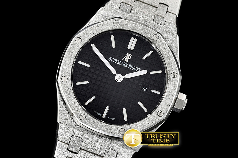 AP0530D – AP Royal Oak 33mm Frosted SS/SS Black JHF V2 Swiss Qtz