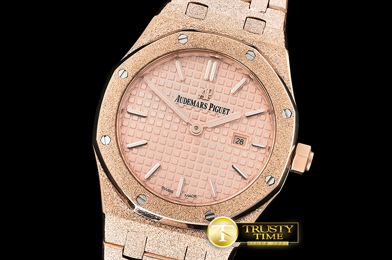 AP0532B – AP Royal Oak 33mm Frosted RG/RG Rose JHF V2 Swiss Qtz