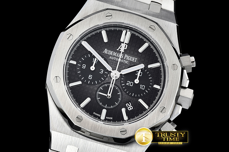 AP0568A – Royal Oak Chronograph 26331ST SS/SS Blk/Blk OMF A7750