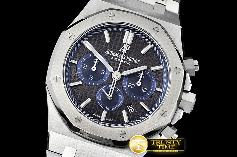 AP0568B -Royal Oak Chronograph 26331ST SS/SS Grey/Blue OMF A7750