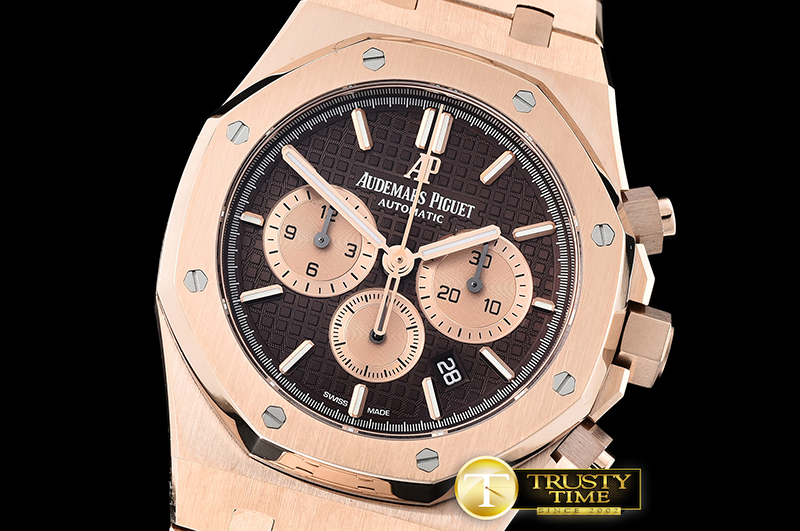 AP0569A – Royal Oak Chronograph 26331ST RG/RG Brown OMF A7750