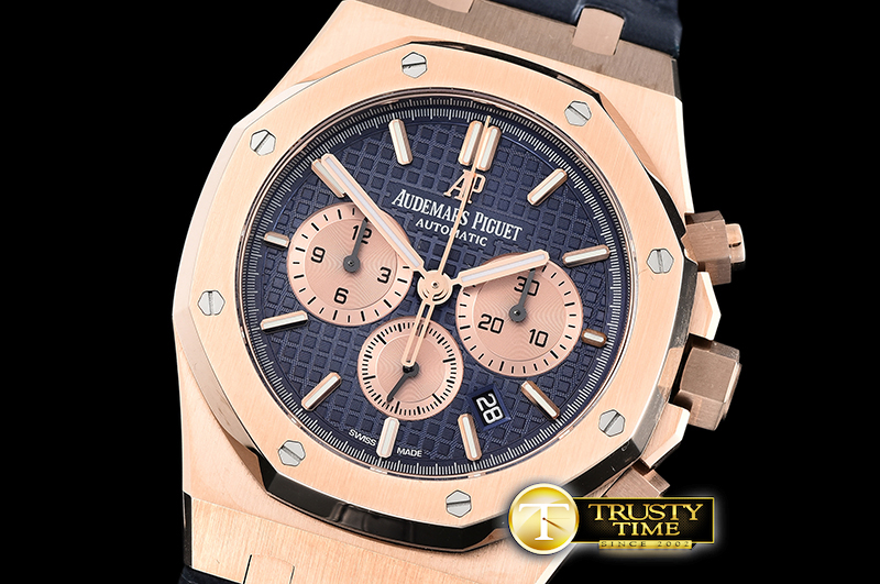 AP0585A – Royal Oak Chronograph 26331ST RG/LE Blue OMF A7750