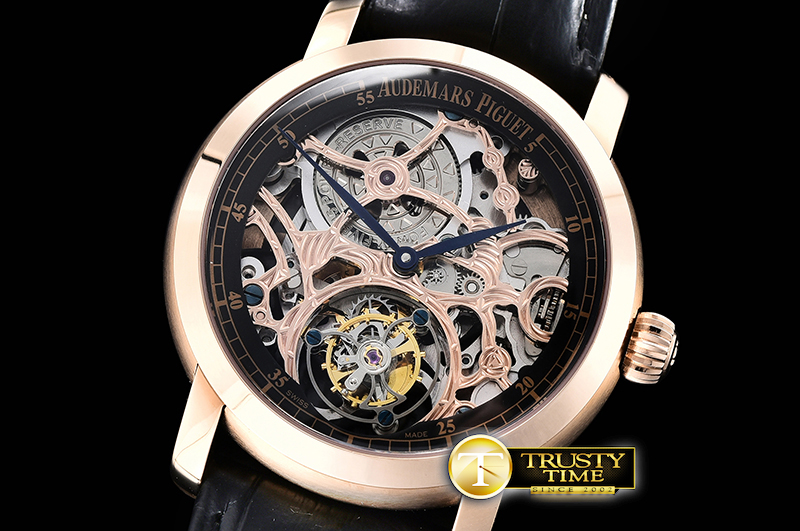 AP0586D – AP Jules Tourbillon Rep Minutes RG/LE Blk Tourbillon