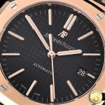 AP0589B – Royal Oak 15400 RG/LE Black OMF MY9015 Mod 3120